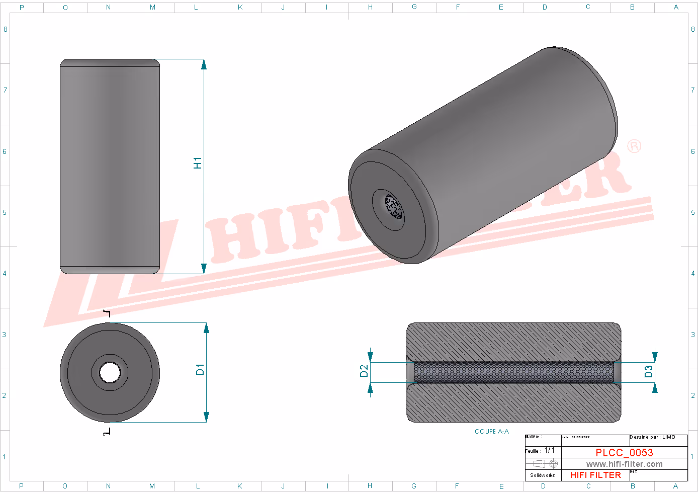 FILTRE A GASOIL Hifi Filter SN 106 A