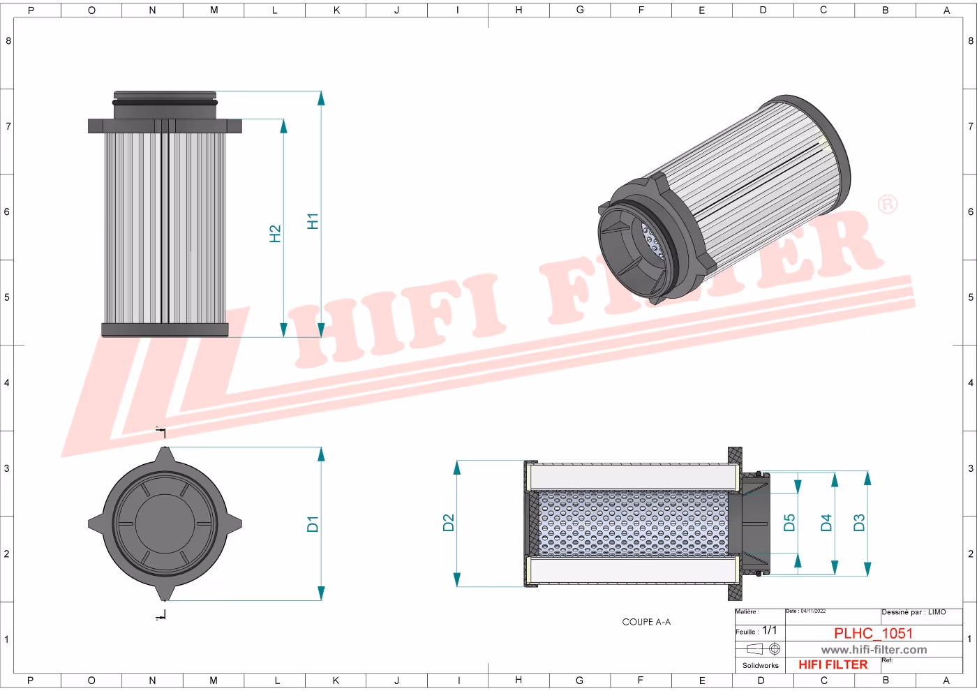 FILTRE A GASOIL Hifi Filter SN 25257