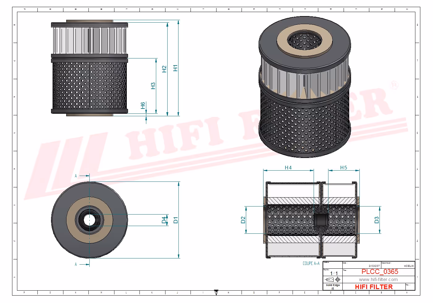 FILTRE A GASOIL Hifi Filter SN 40027