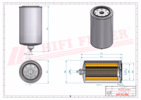 FILTRE A GASOIL SEPARATEUR D'EAU Hifi Filter SN 25173