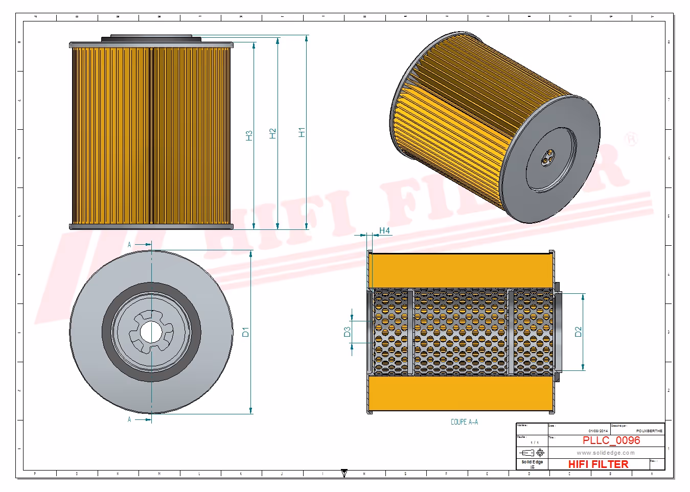 FILTRE A HUILE Hifi Filter SO 6127