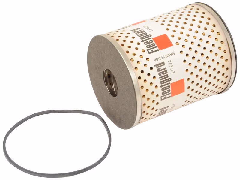 Filtre à huile moteur - Elément - LF674 - adaptable sur tracteurs John-Deere - ref LF674
