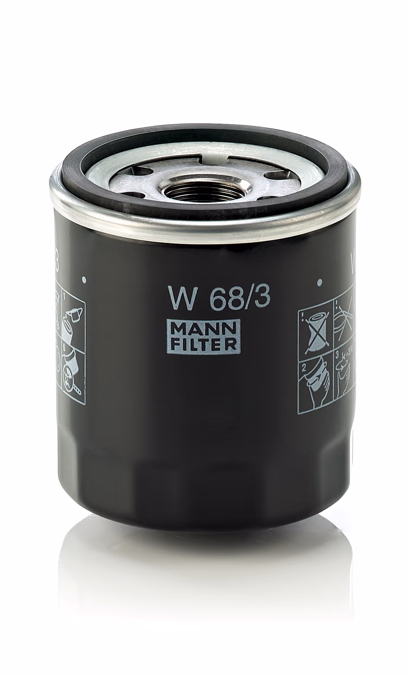 Filtre à huile moteur W68/3 MANN-FILTER