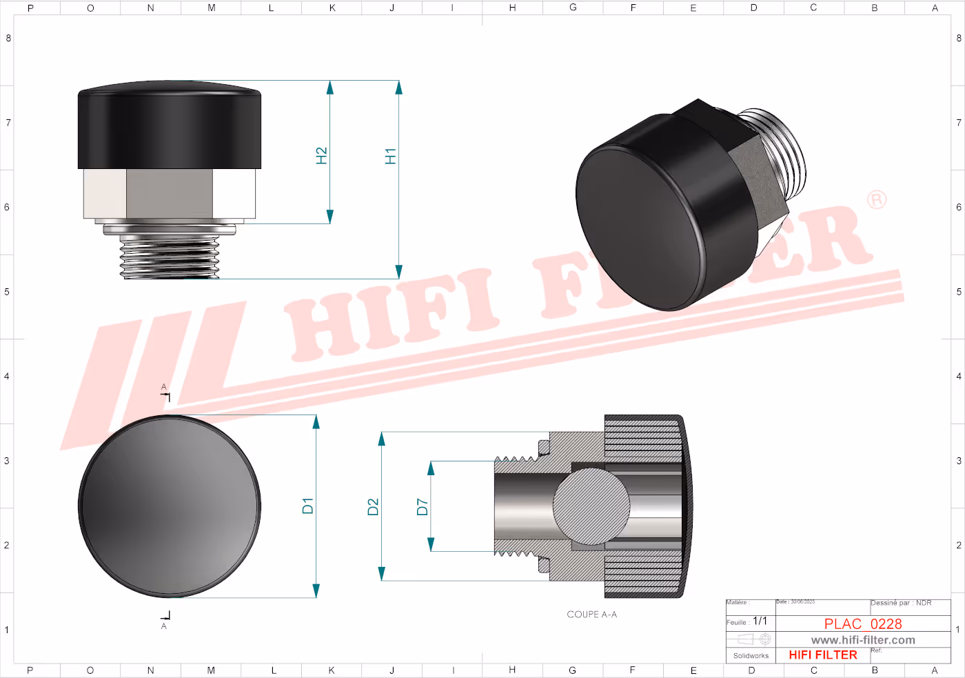 FILTRE AERATION COMPLET Hifi Filter FS 270
