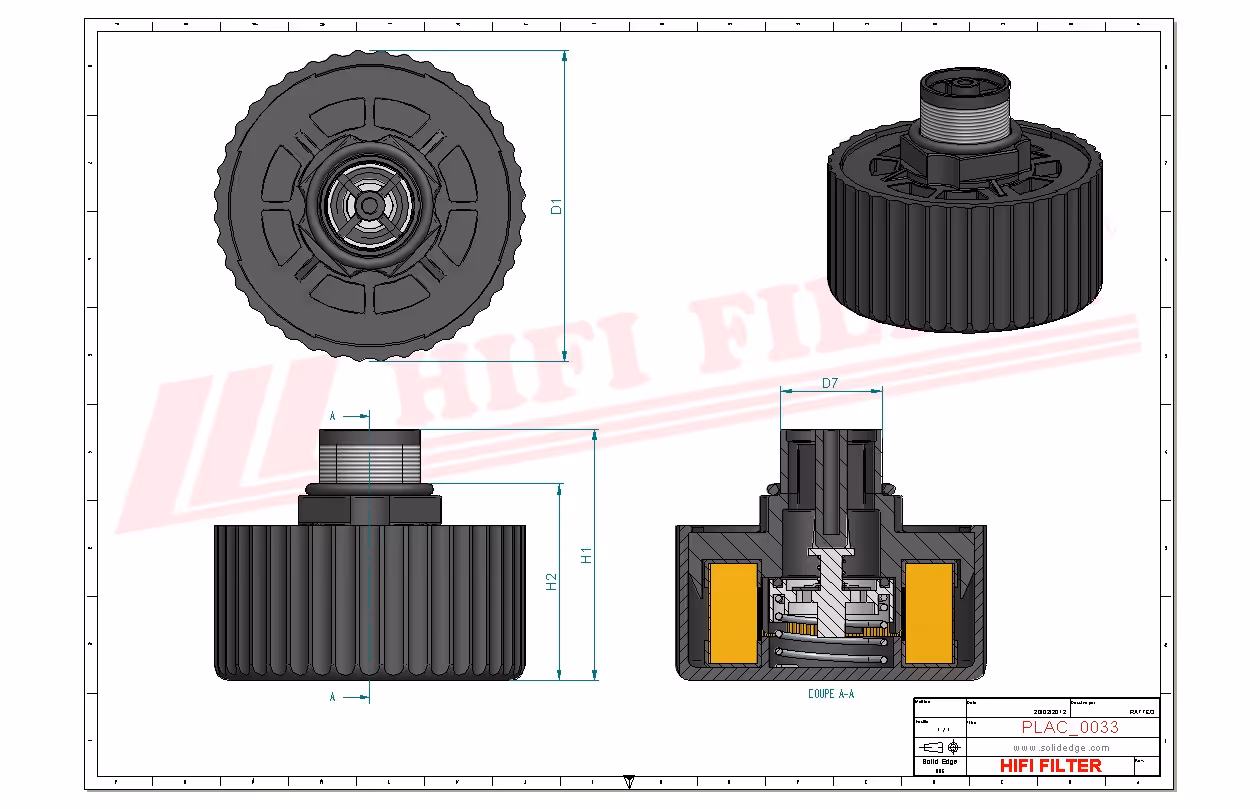 FILTRE AERATION COMPLET Hifi Filter FS 277
