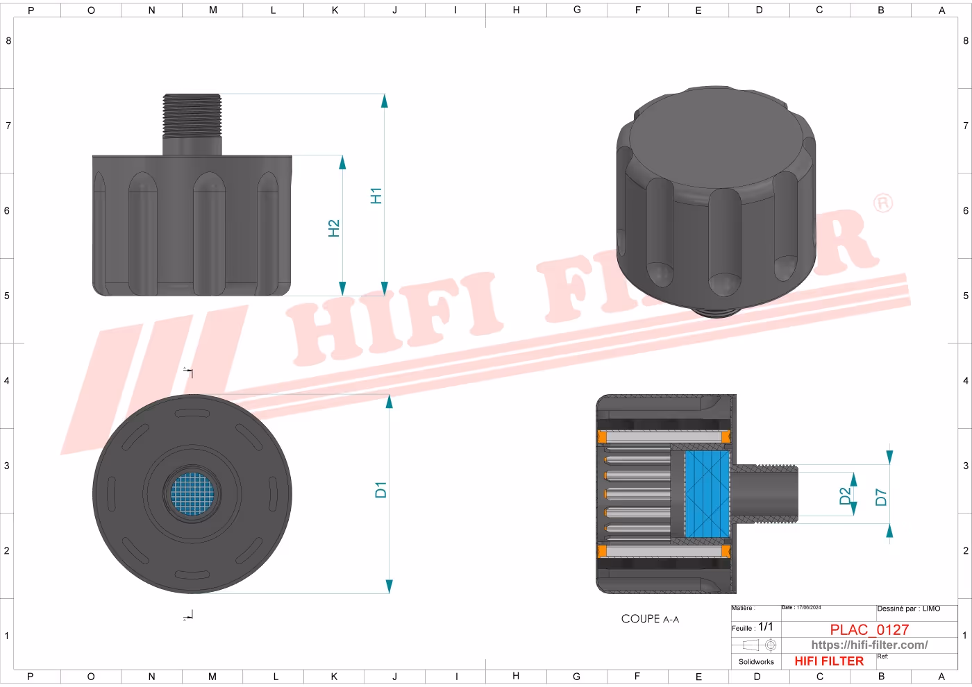 FILTRE AERATION COMPLET Hifi Filter FS 354