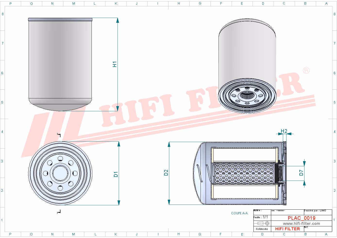 FILTRE AERATION COMPLET Hifi Filter FS 416
