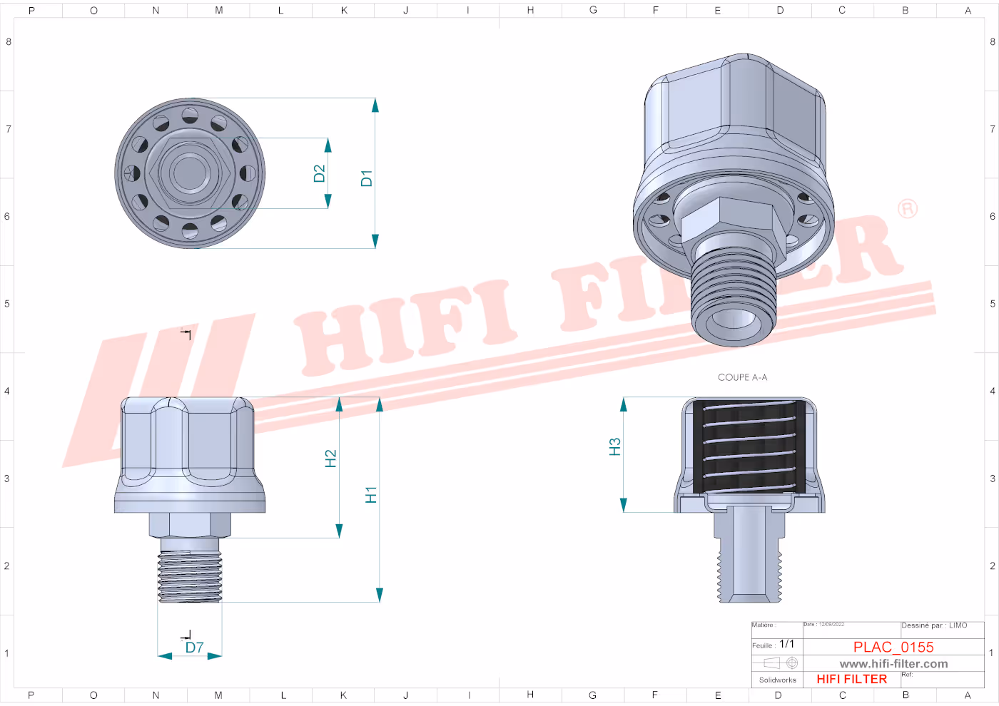 FILTRE AERATION COMPLET Hifi Filter FS 693