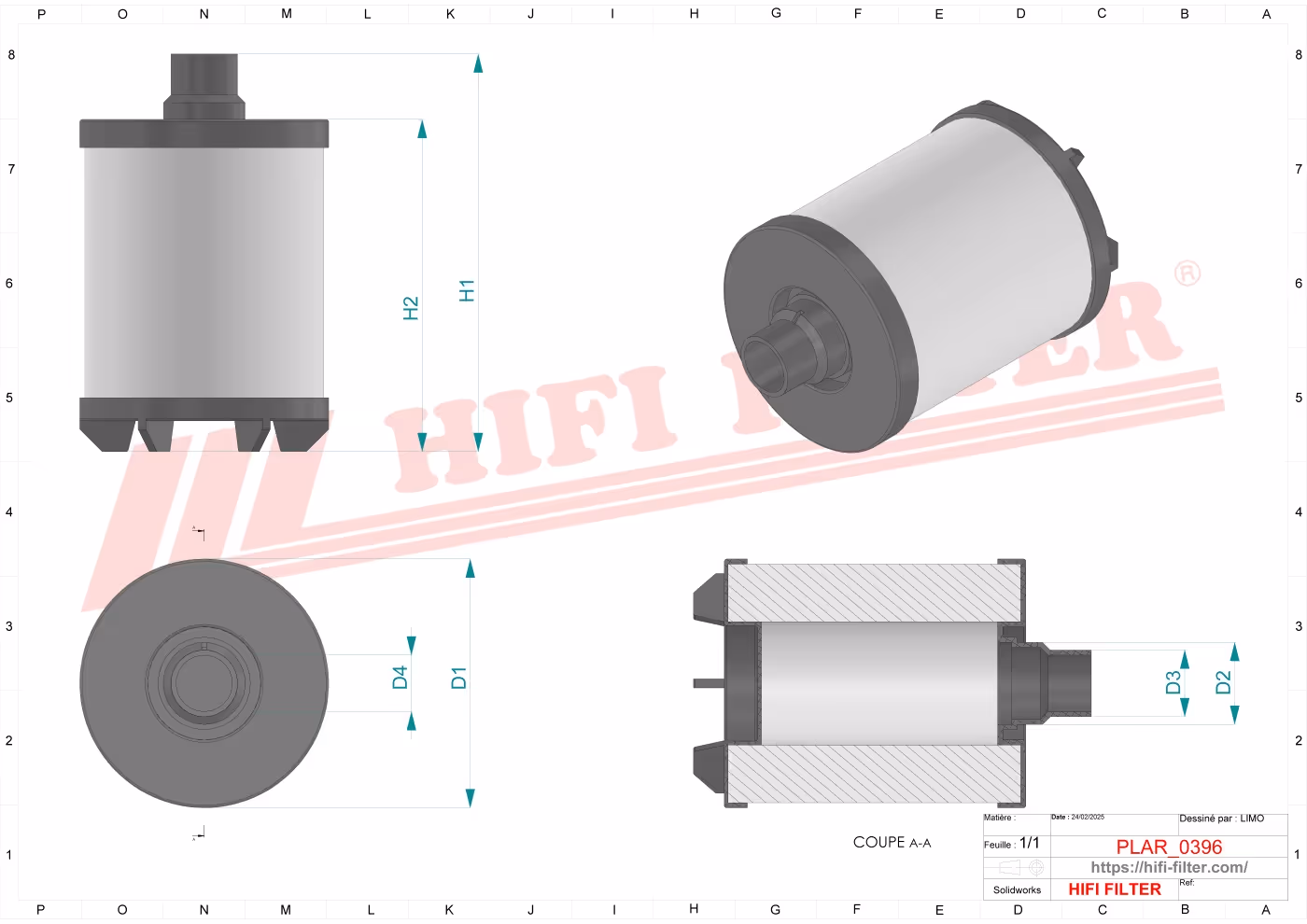 FILTRE AERATION MOTEUR Hifi Filter SAO 6200
