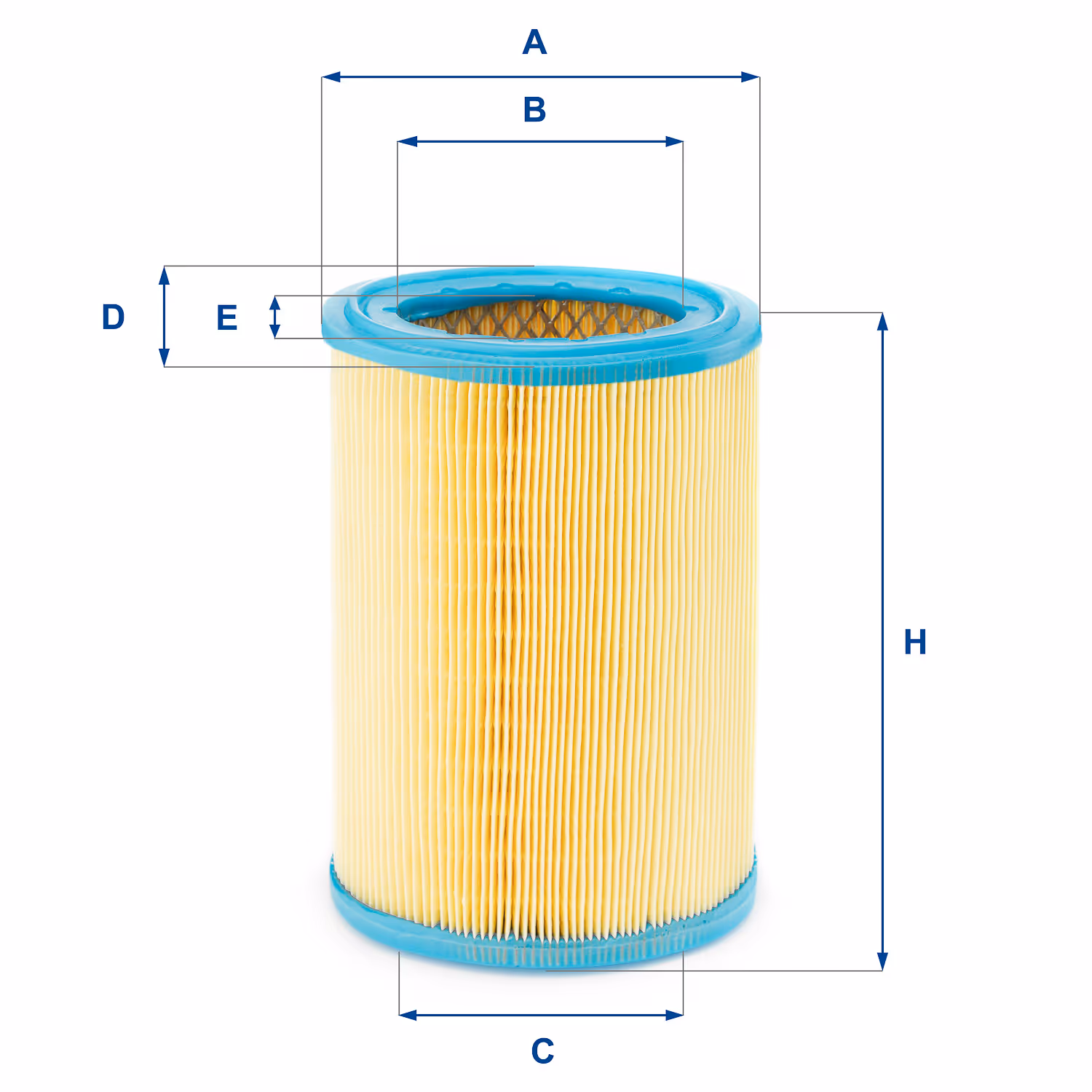 FILTRE À AIR, OVALE 27.252.00 - UFI FILTER