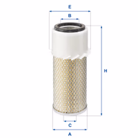 FILTRE À AIR, ROND 27.924.00 - UFI FILTER