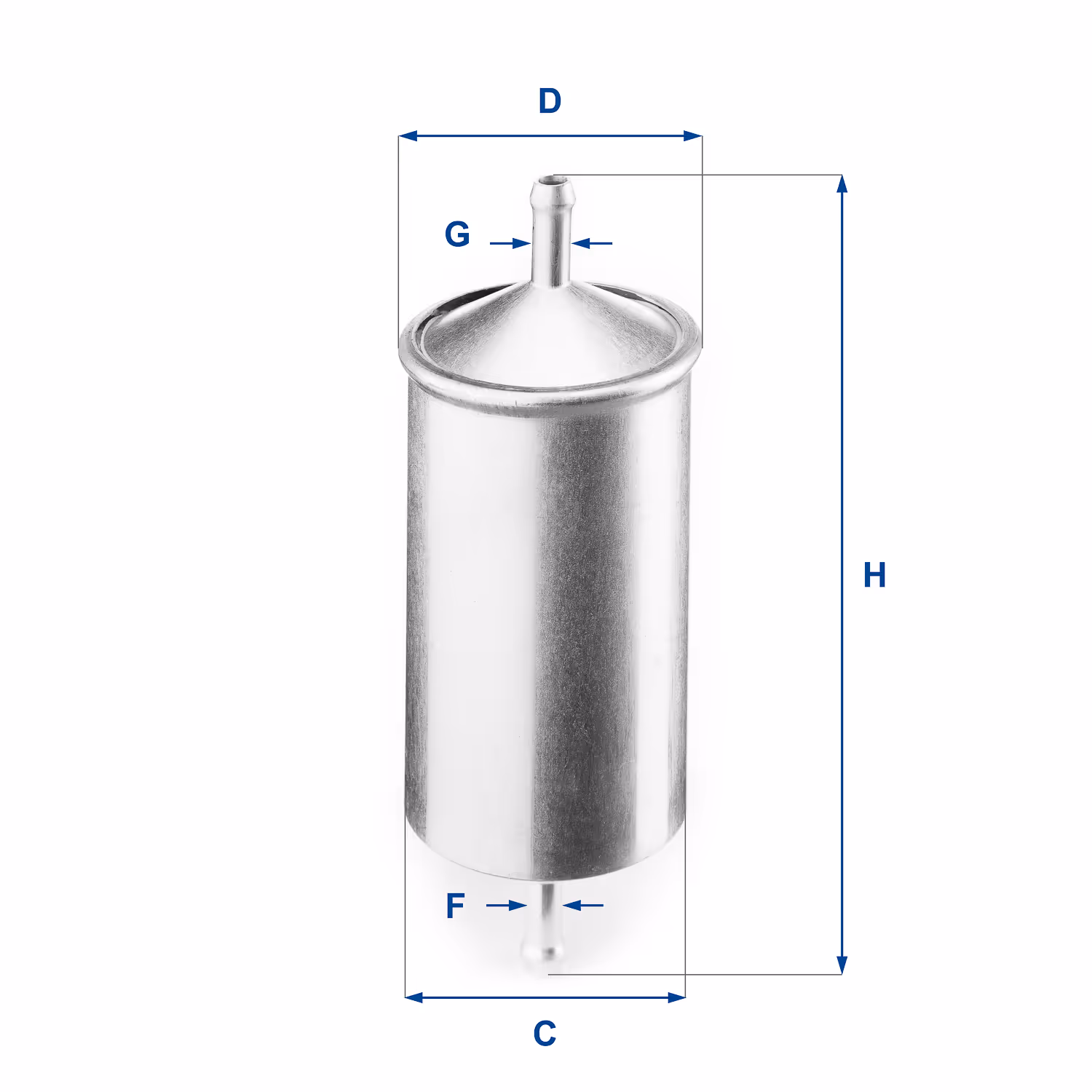 FILTRE À CARBURANT, FILTRE À BENZINE EN LIGNE 31.501.00 - UFI FILTER