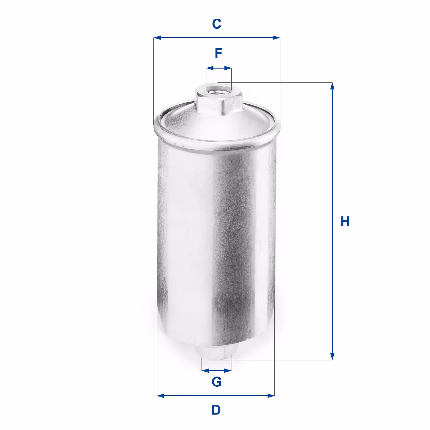 FILTRE À CARBURANT, FILTRE À BENZINE EN LIGNE 31.504.00 - UFI FILTER