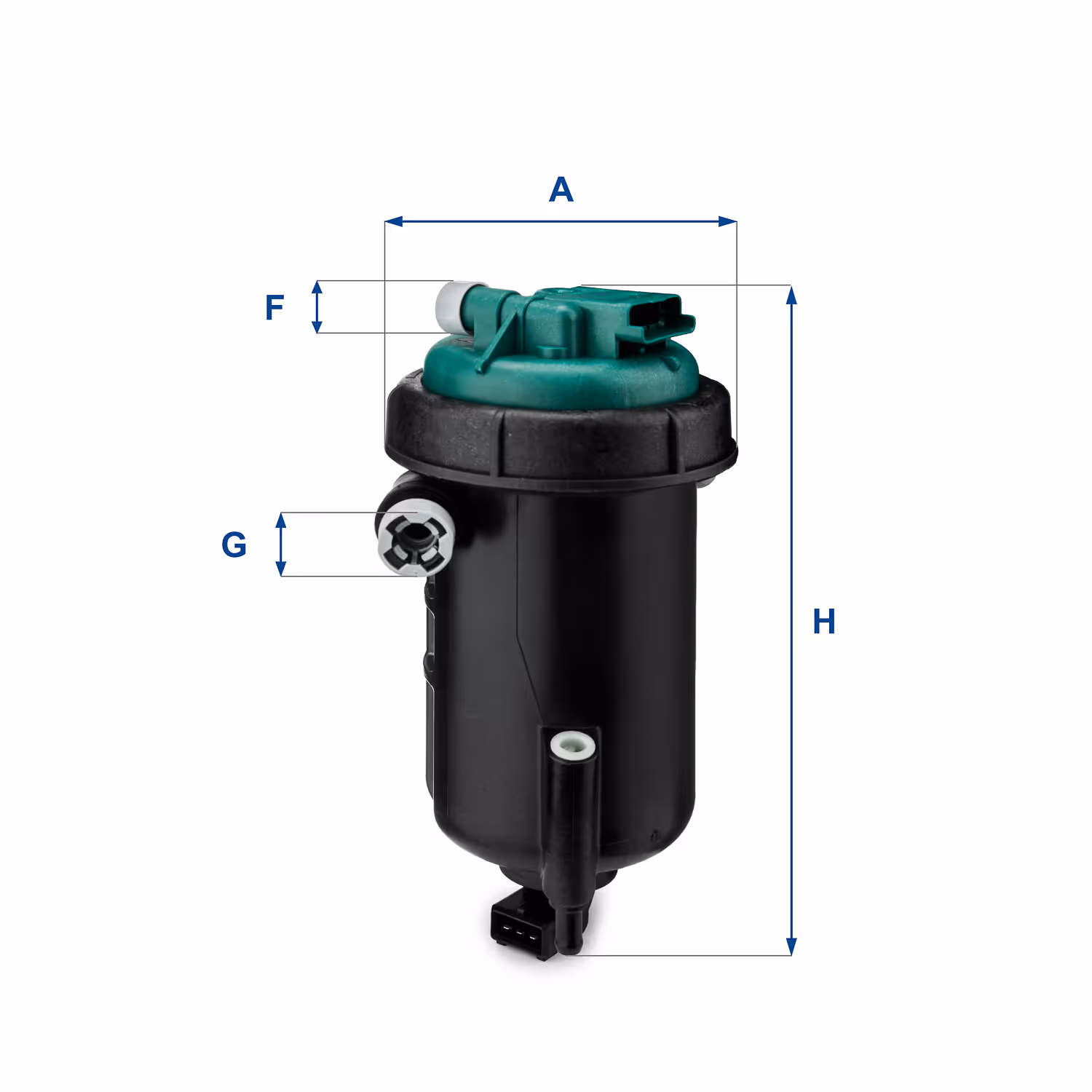 FILTRE À CARBURANT, FILTRE DIESEL EN LIGNE (RACCORDEMENT PAR LE HAUT) 55.148.00 - UFI FILTER