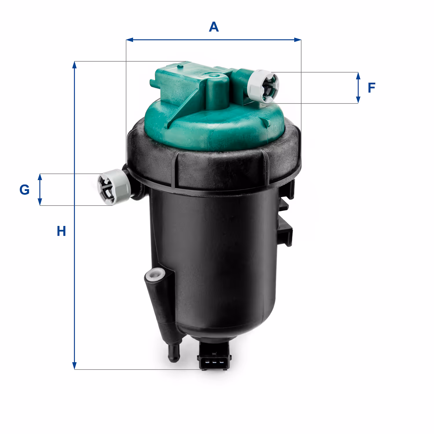 FILTRE À CARBURANT, FILTRE DIESEL EN LIGNE (RACCORDEMENT PAR LE HAUT) 55.175.00 - UFI FILTER