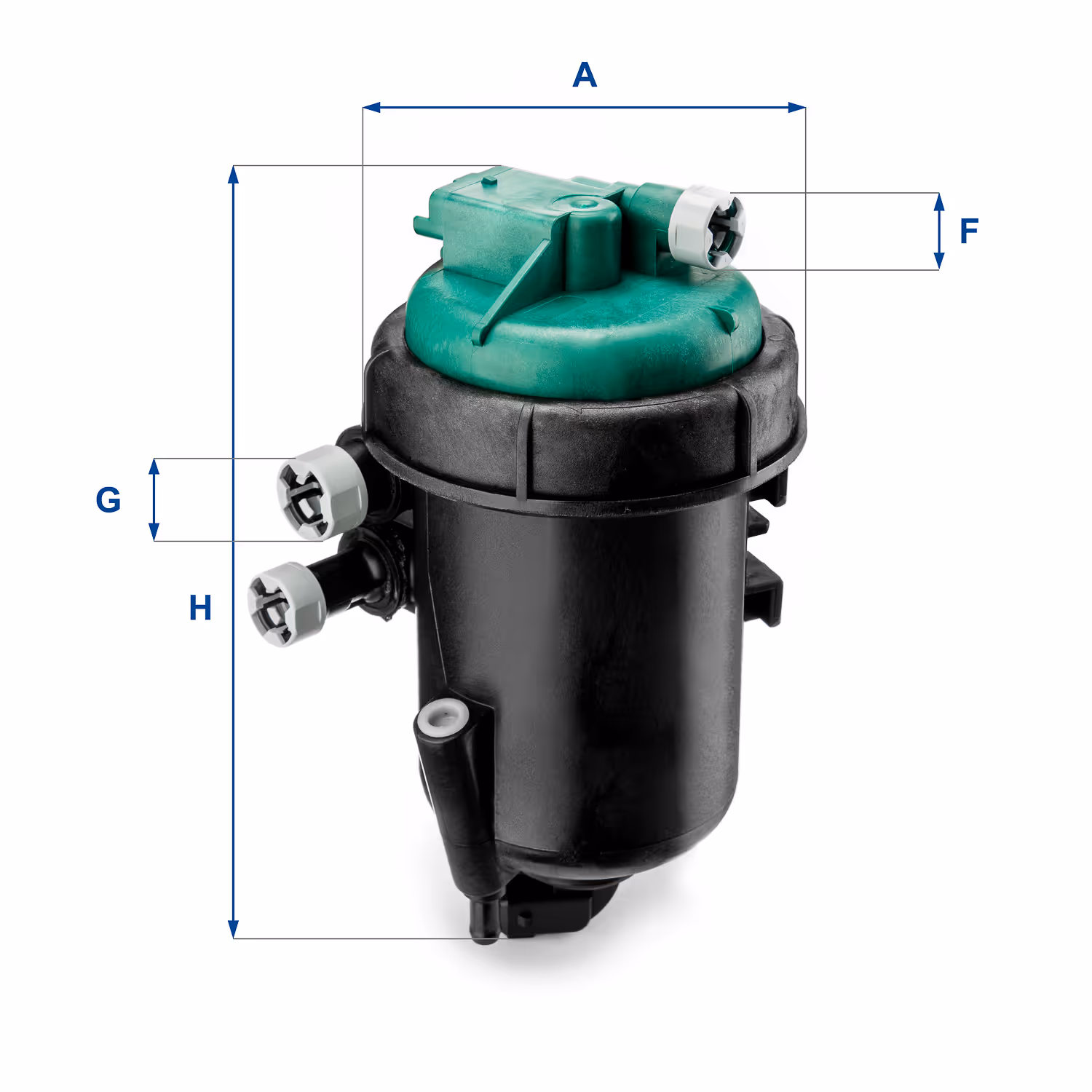 FILTRE À CARBURANT, FILTRE DIESEL EN LIGNE (RACCORDEMENT PAR LE HAUT) 55.173.00 - UFI FILTER