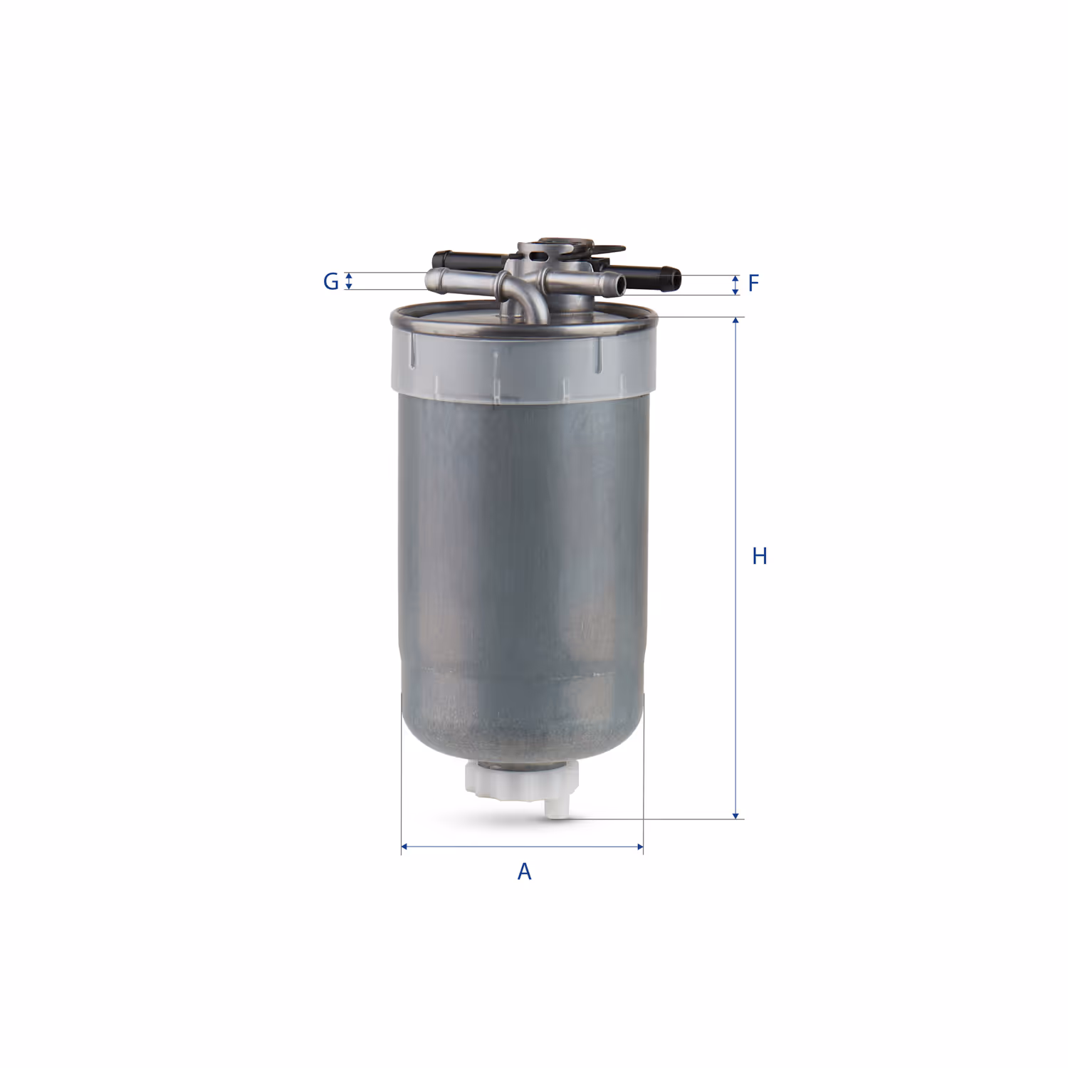 FILTRE À CARBURANT, FILTRE DIESEL EN LIGNE (RACCORDEMENT PAR LE HAUT) 55.427.00 - UFI FILTER