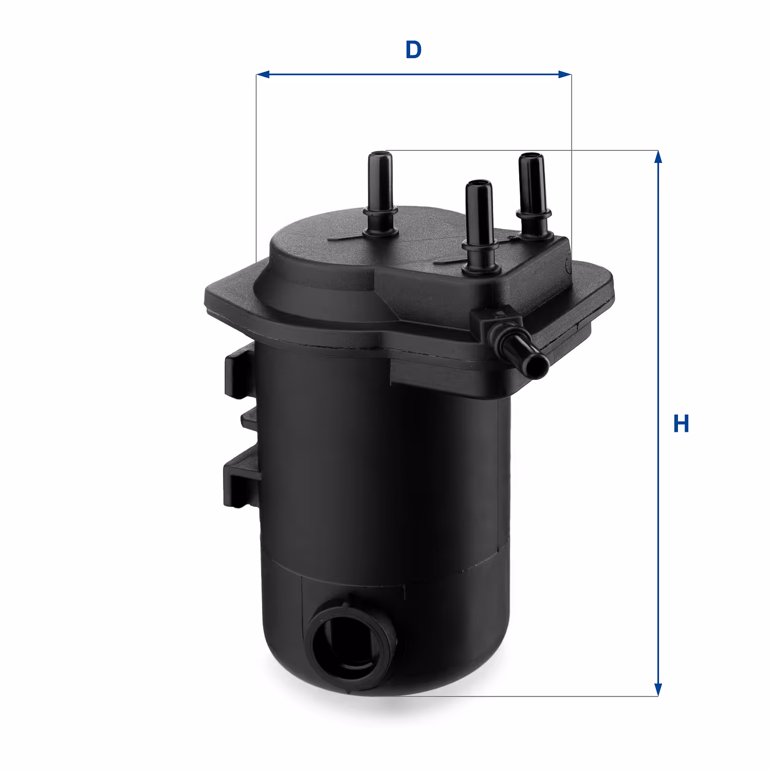 FILTRE À CARBURANT, FILTRE DIESEL EN LIGNE (RACCORDEMENT PAR LE HAUT) 24.050.00 - UFI FILTER