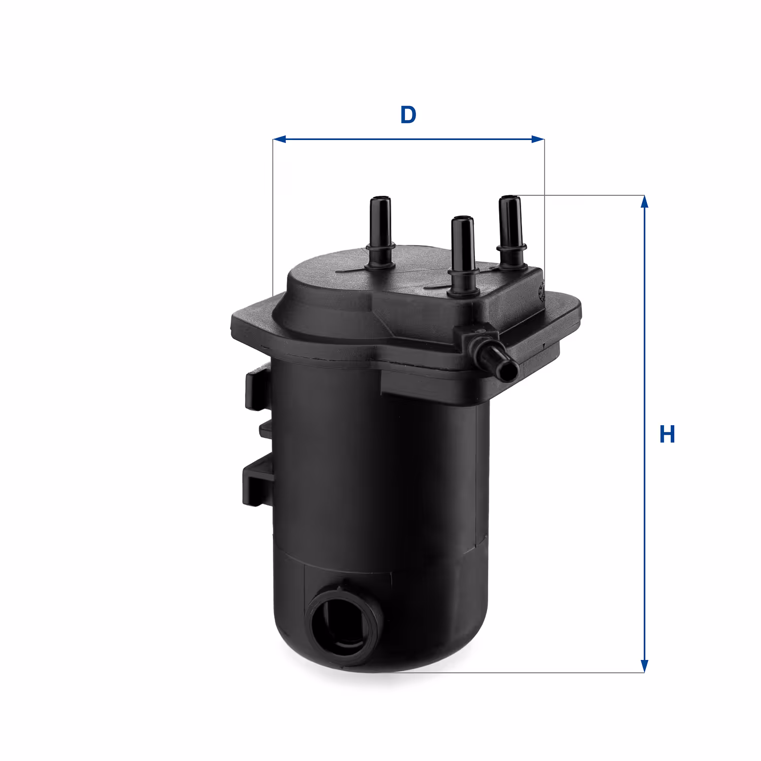 FILTRE À CARBURANT, FILTRE DIESEL EN LIGNE (RACCORDEMENT PAR LE HAUT) 24.098.00 - UFI FILTER