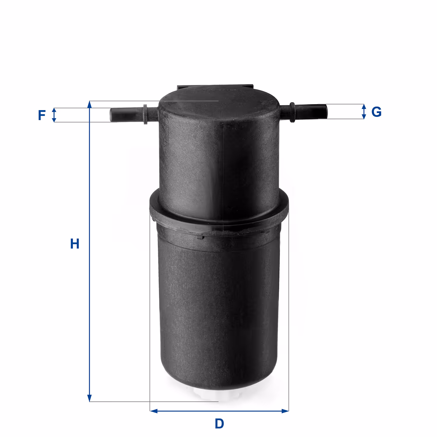 FILTRE À CARBURANT, FILTRE DIESEL EN LIGNE (RACCORDEMENT PAR LE HAUT) 24.144.00 - UFI FILTER