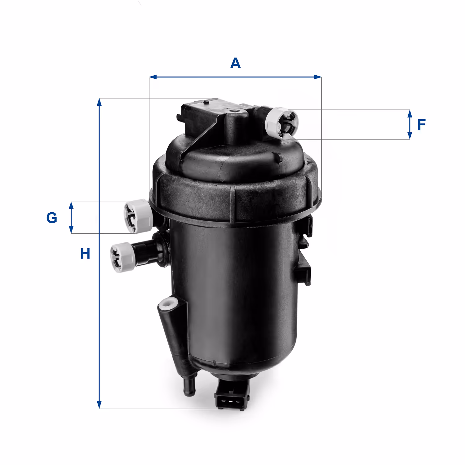 FILTRE À CARBURANT, FILTRE DIESEL EN LIGNE (RACCORDEMENT PAR LE HAUT) 55.112.00 - UFI FILTER