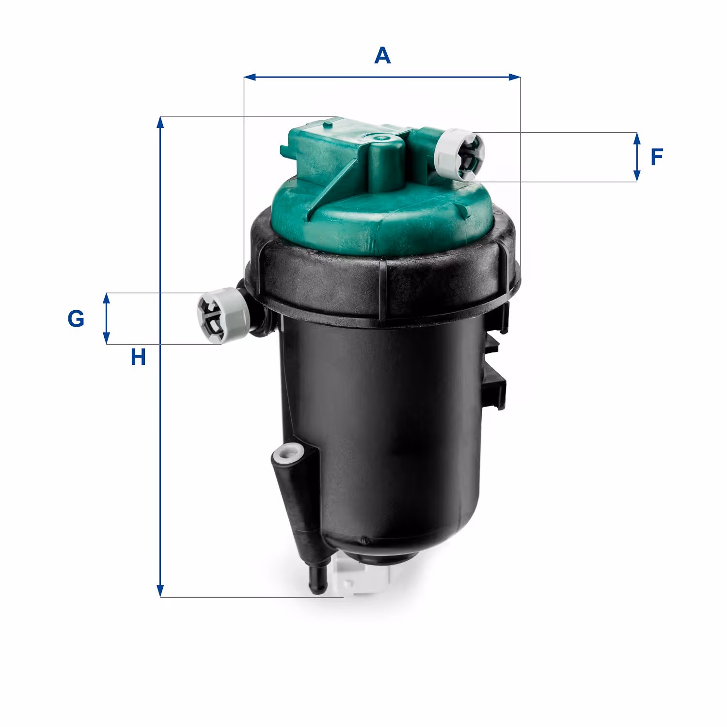 FILTRE À CARBURANT, FILTRE DIESEL EN LIGNE (RACCORDEMENT PAR LE HAUT) 55.145.00 - UFI FILTER