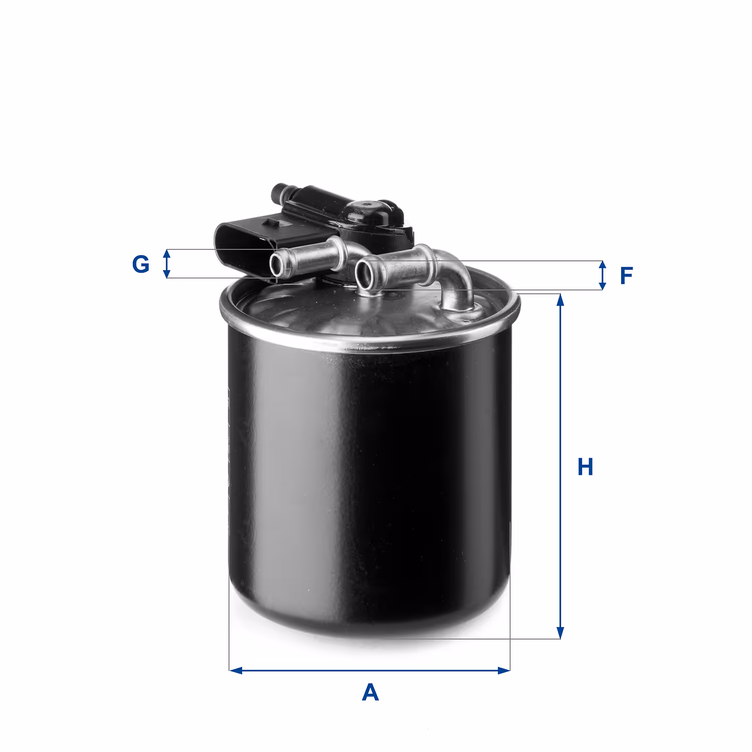 FILTRE À CARBURANT, FILTRE DIESEL EN LIGNE (RACCORDEMENT PAR LE HAUT) 24.148.00 - UFI FILTER