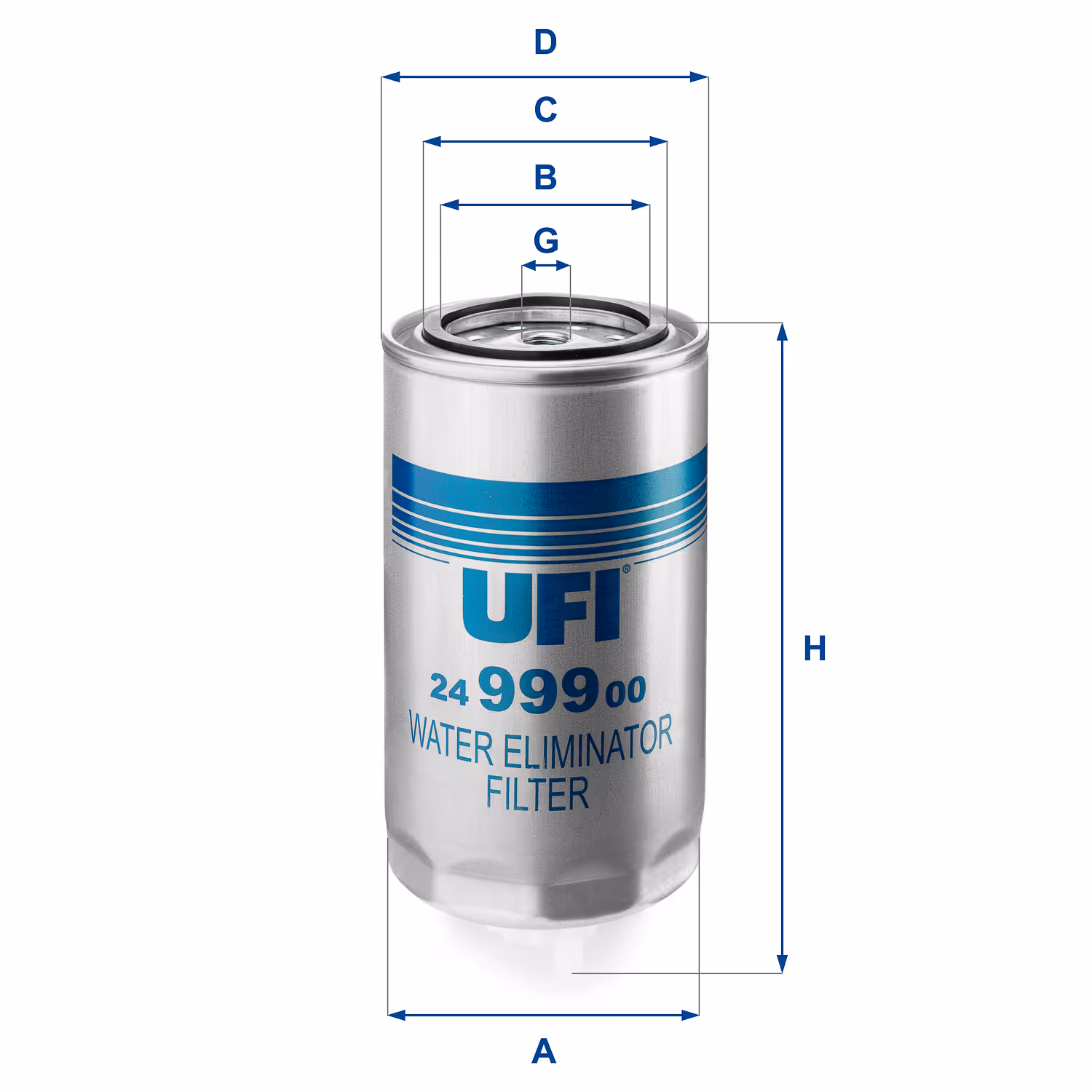 FILTRE À CARBURANT, FILTRE À DIESEL À VISSER 24.999.00 - UFI FILTER