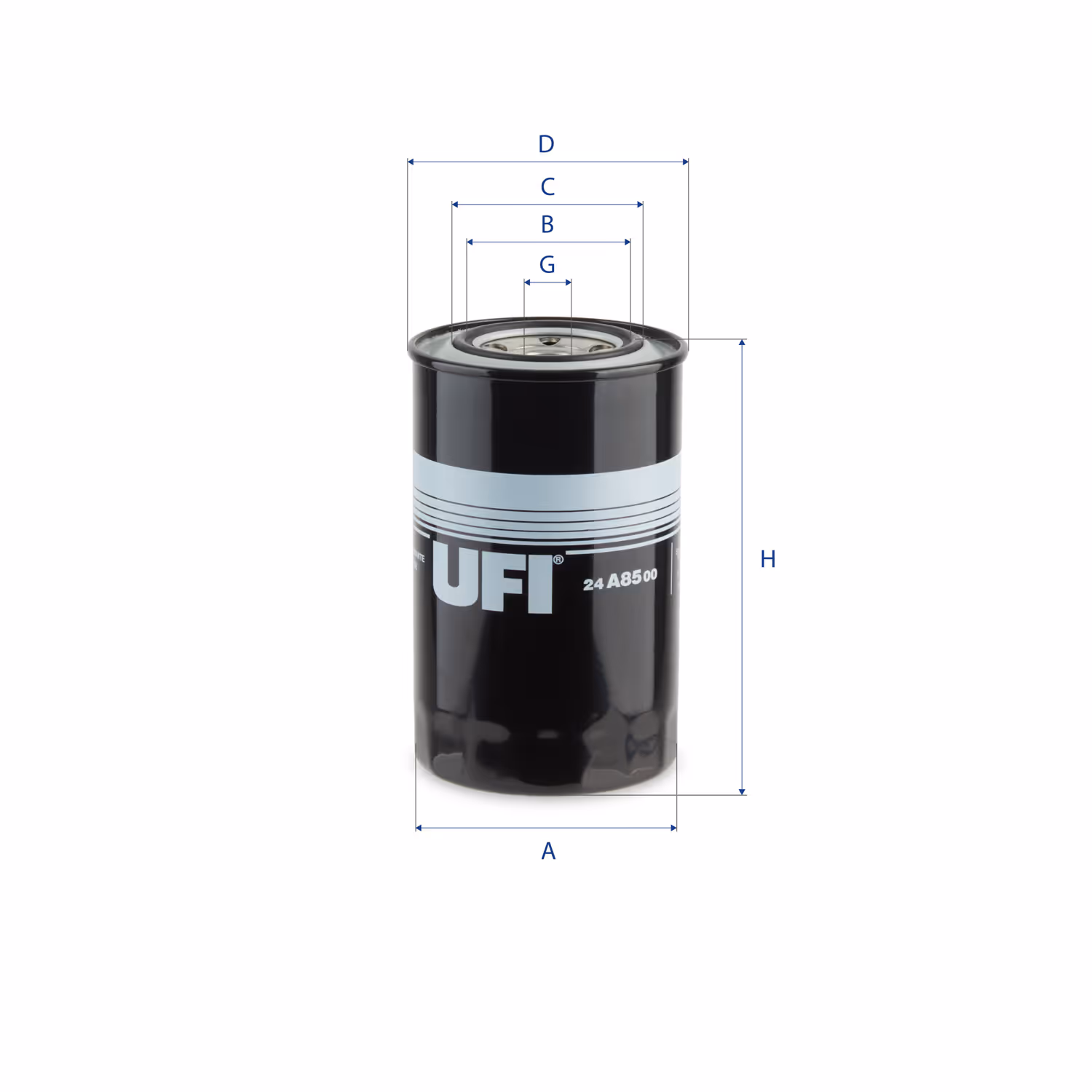 FILTRE À CARBURANT, FILTRE À DIESEL À VISSER 24.A85.00 - UFI FILTER