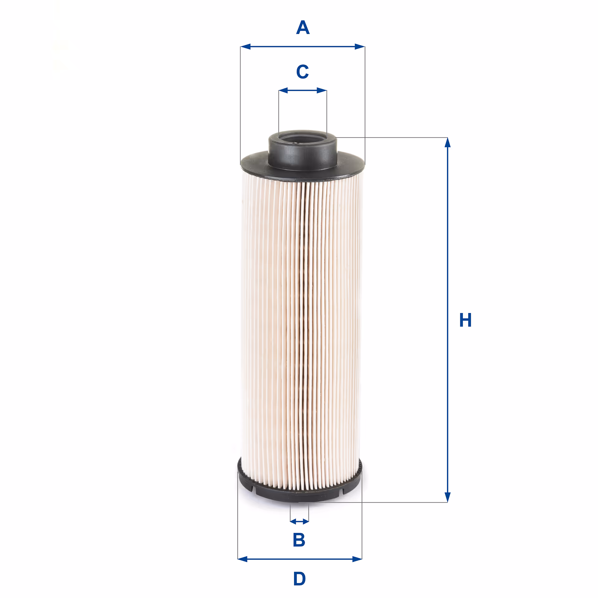 FILTRE À CARBURANT, ÉLÉMENT FILTRANT DIESEL 26.016.00 - UFI FILTER