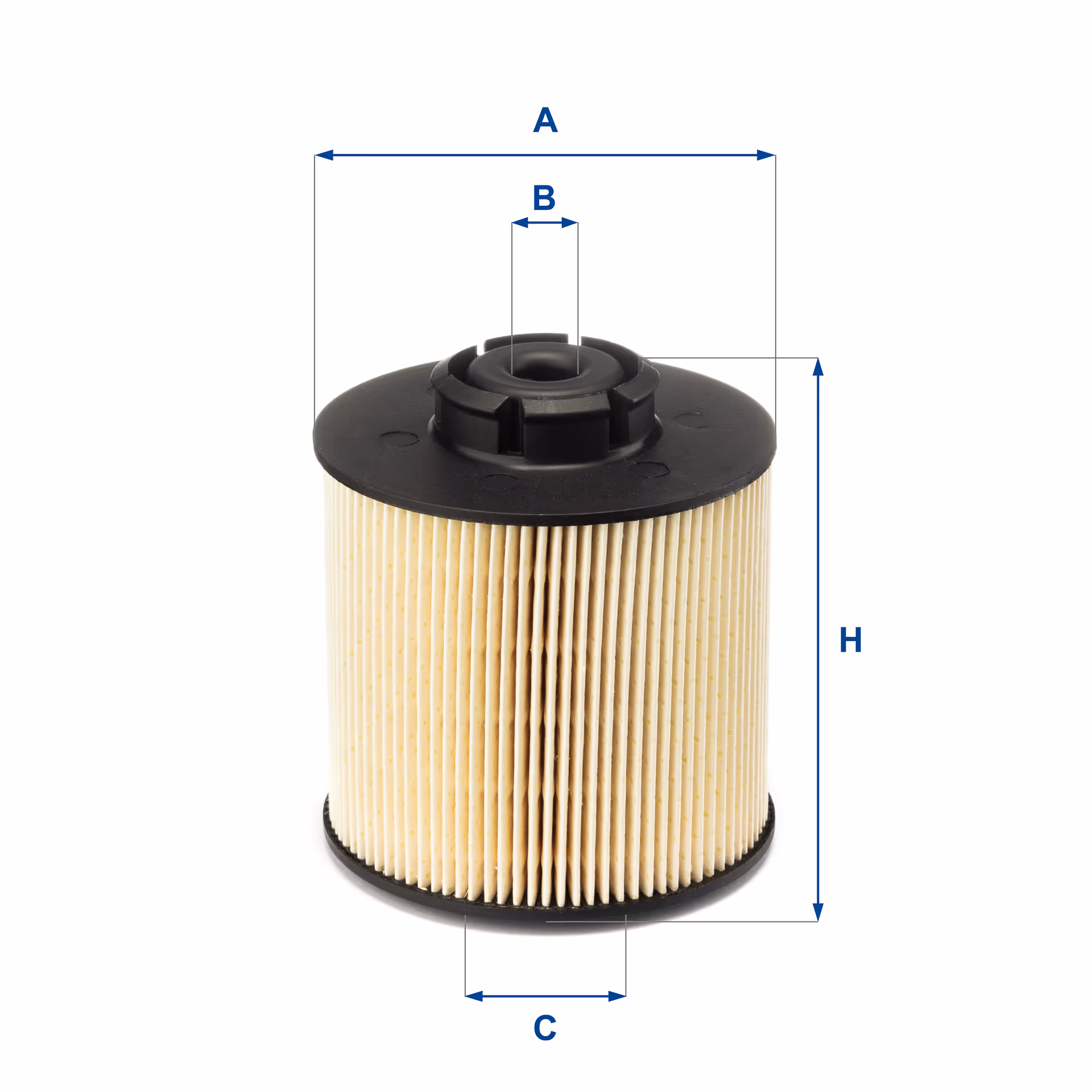FILTRE À CARBURANT, ÉLÉMENT FILTRANT DIESEL 26.017.00 - UFI FILTER