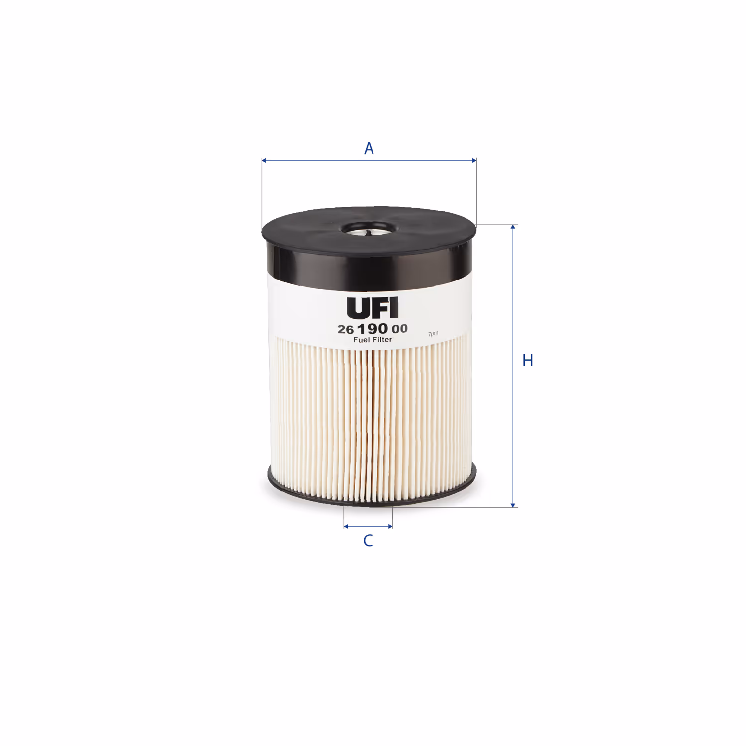 FILTRE À CARBURANT, ÉLÉMENT FILTRANT DIESEL 26.190.00 - UFI FILTER