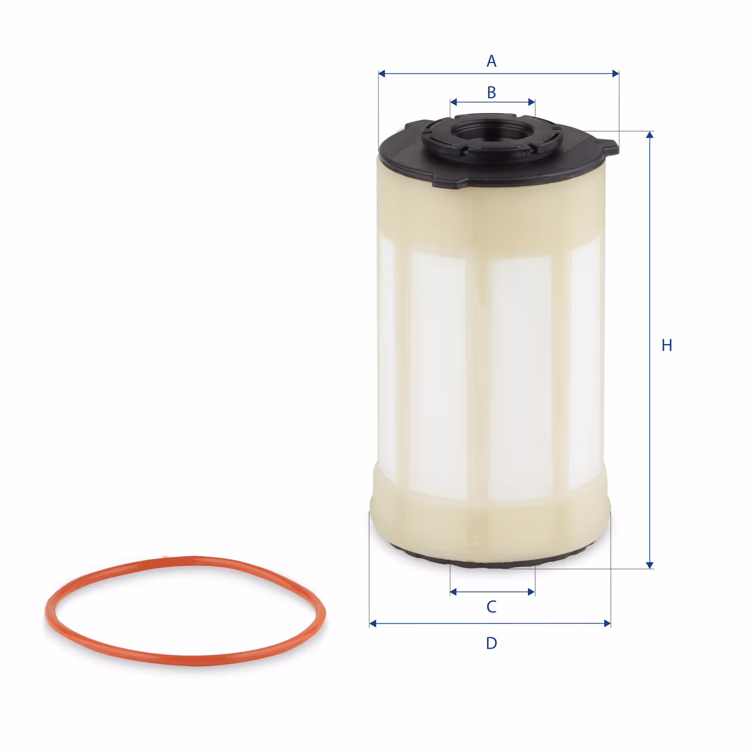 FILTRE À CARBURANT, ÉLÉMENT FILTRANT DIESEL 26.H2O.07 - UFI FILTER