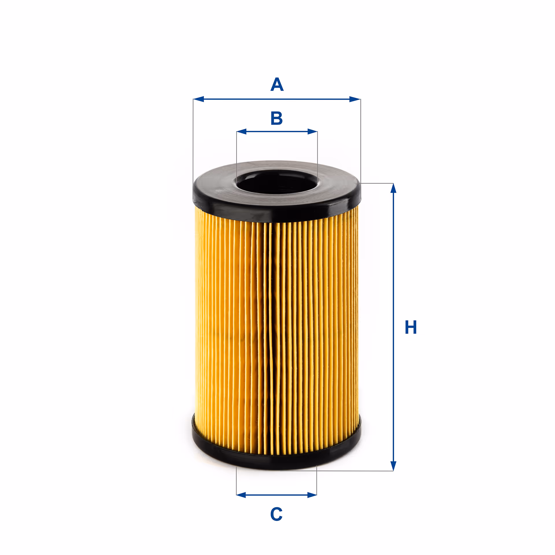 FILTRE À CARBURANT, ÉLÉMENT FILTRANT DIESEL 26.163.00 - UFI FILTER