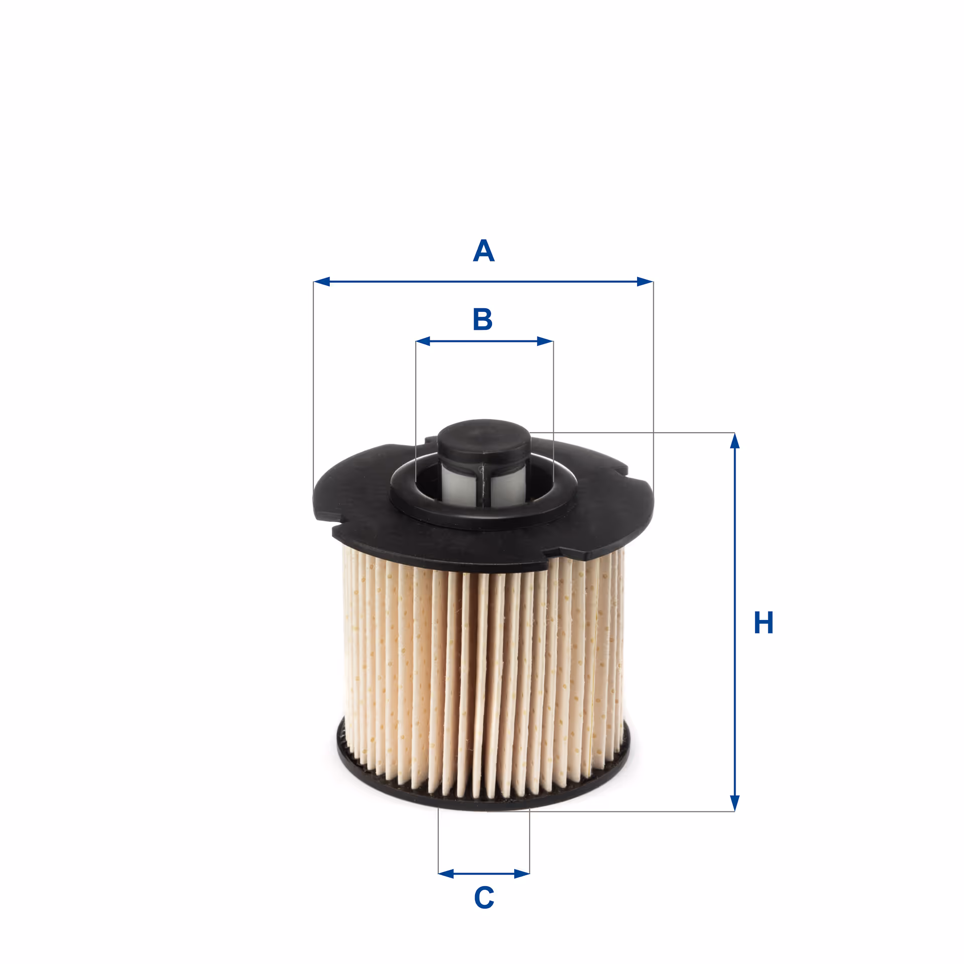 FILTRE À CARBURANT, ÉLÉMENT FILTRANT DIESEL 26.104.00 - UFI FILTER