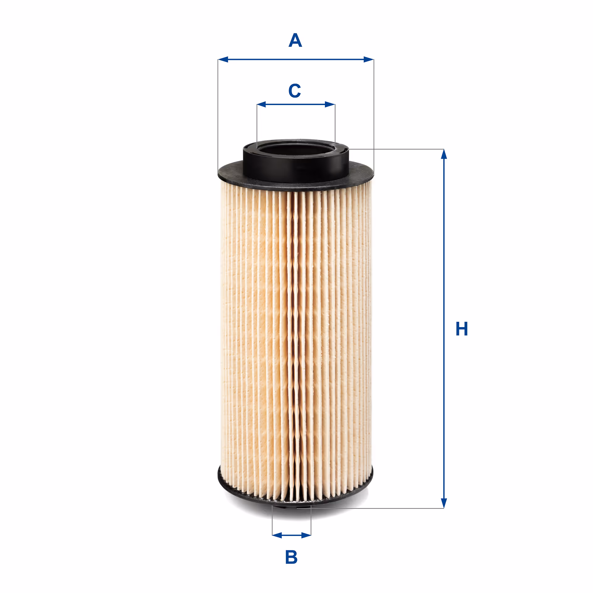 FILTRE À CARBURANT, ÉLÉMENT FILTRANT DIESEL 26.150.00 - UFI FILTER