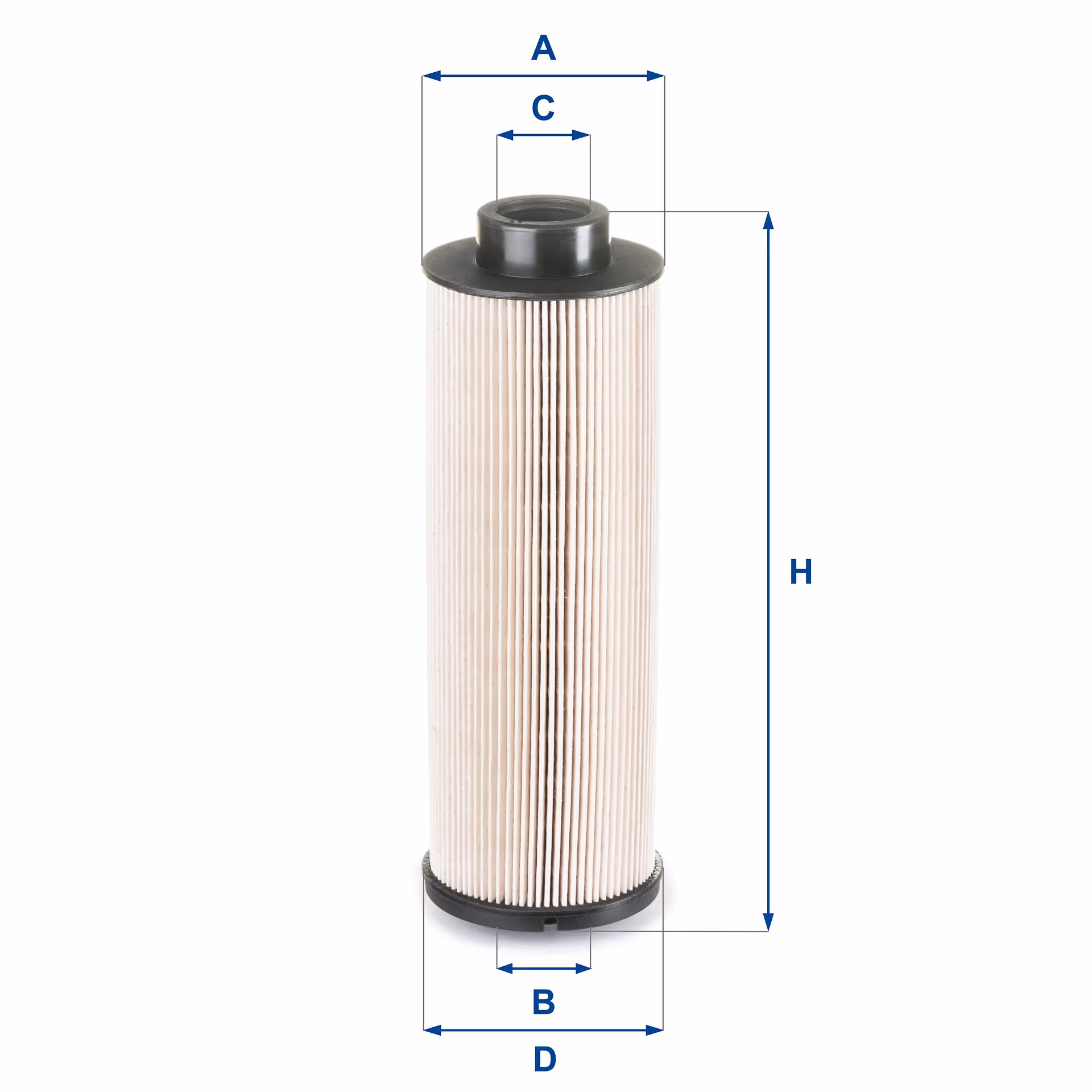 FILTRE À CARBURANT, ÉLÉMENT FILTRANT DIESEL 26.004.00 - UFI FILTER
