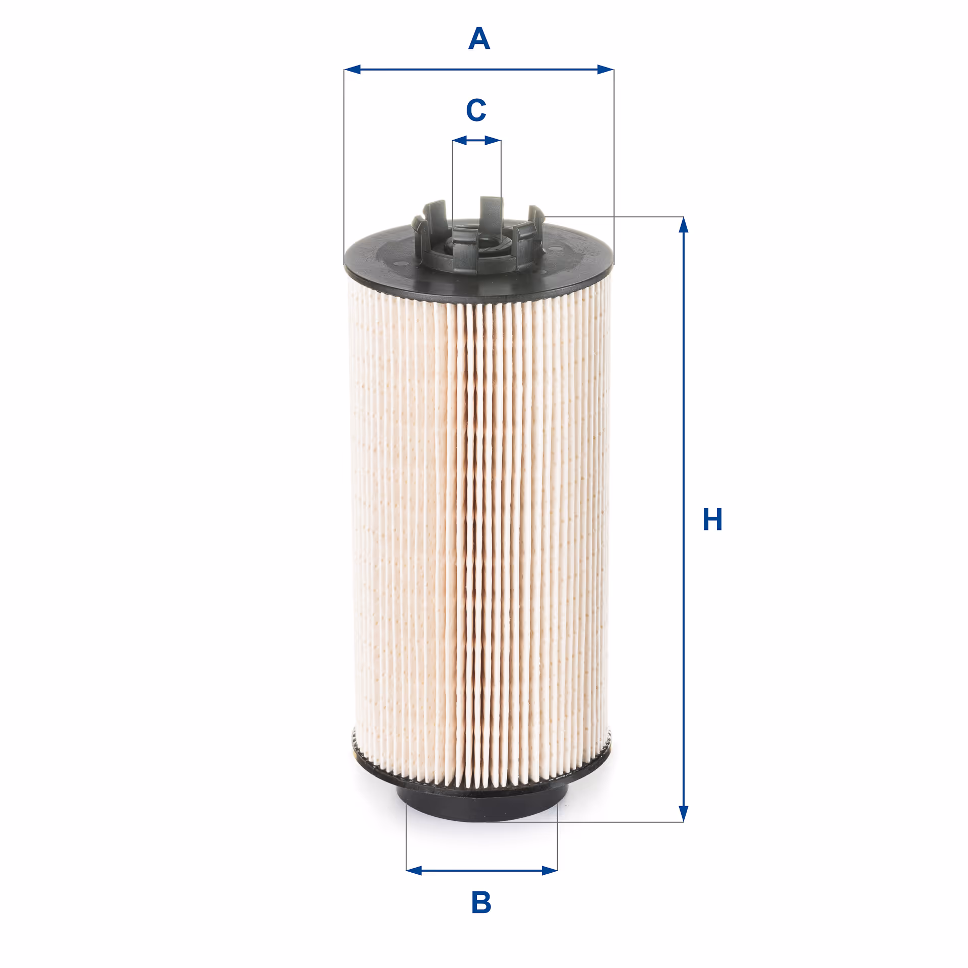 FILTRE À CARBURANT, ÉLÉMENT FILTRANT DIESEL 26.009.00 - UFI FILTER
