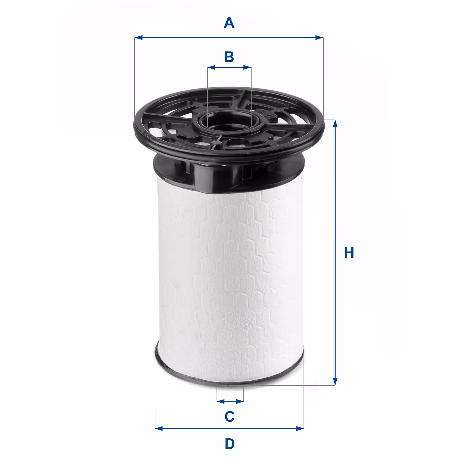 FILTRE À CARBURANT, ÉLÉMENT FILTRANT DIESEL 26.076.00 - UFI FILTER