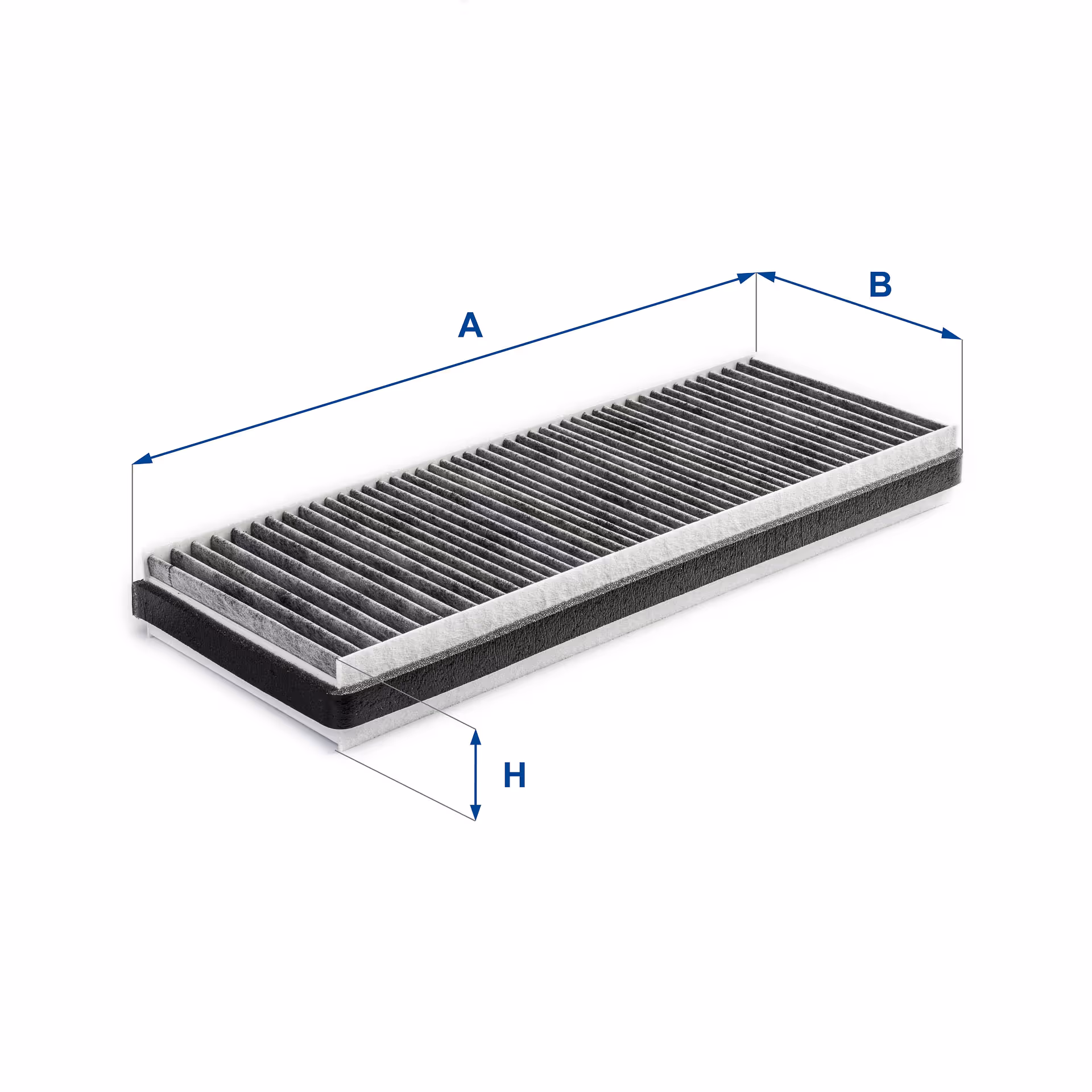 FILTRE D'HABITACLE, CHARBON ACTIF 54.225.00 - UFI FILTER