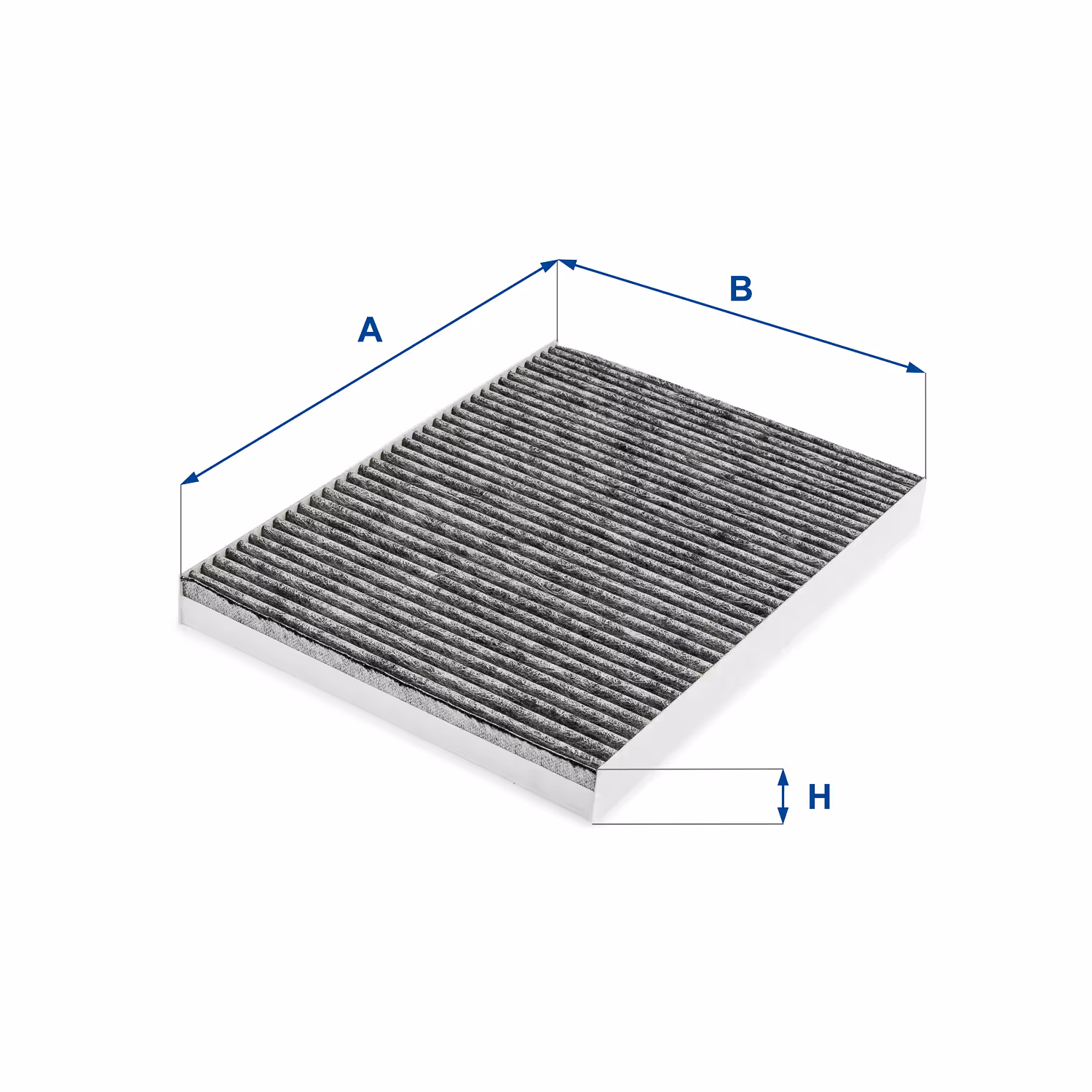 FILTRE D'HABITACLE, CHARBON ACTIF 54.263.00 - UFI FILTER