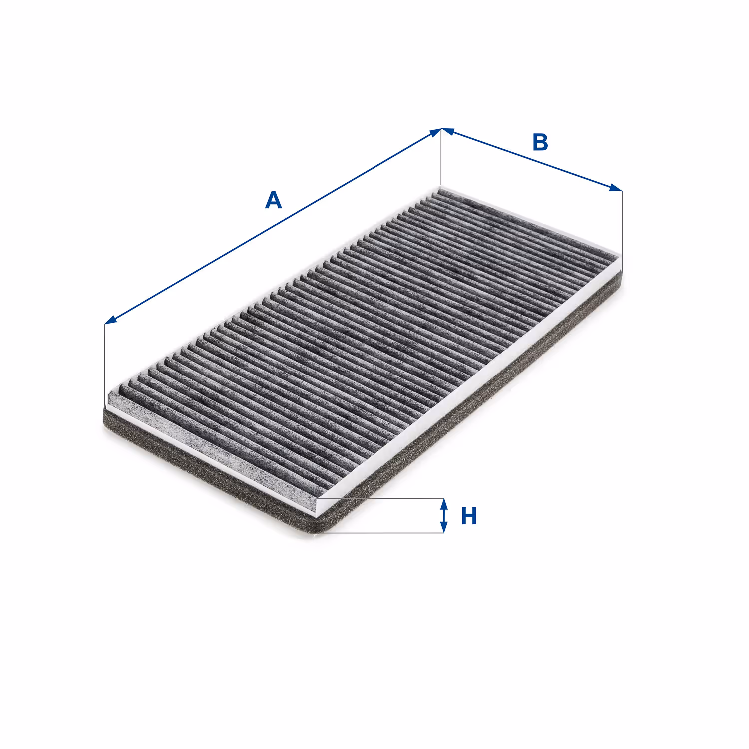 FILTRE D'HABITACLE, CHARBON ACTIF 54.281.00 - UFI FILTER