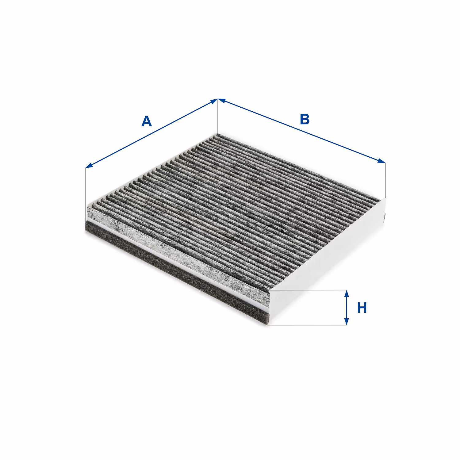 FILTRE D'HABITACLE, CHARBON ACTIF 54.282.00 - UFI FILTER
