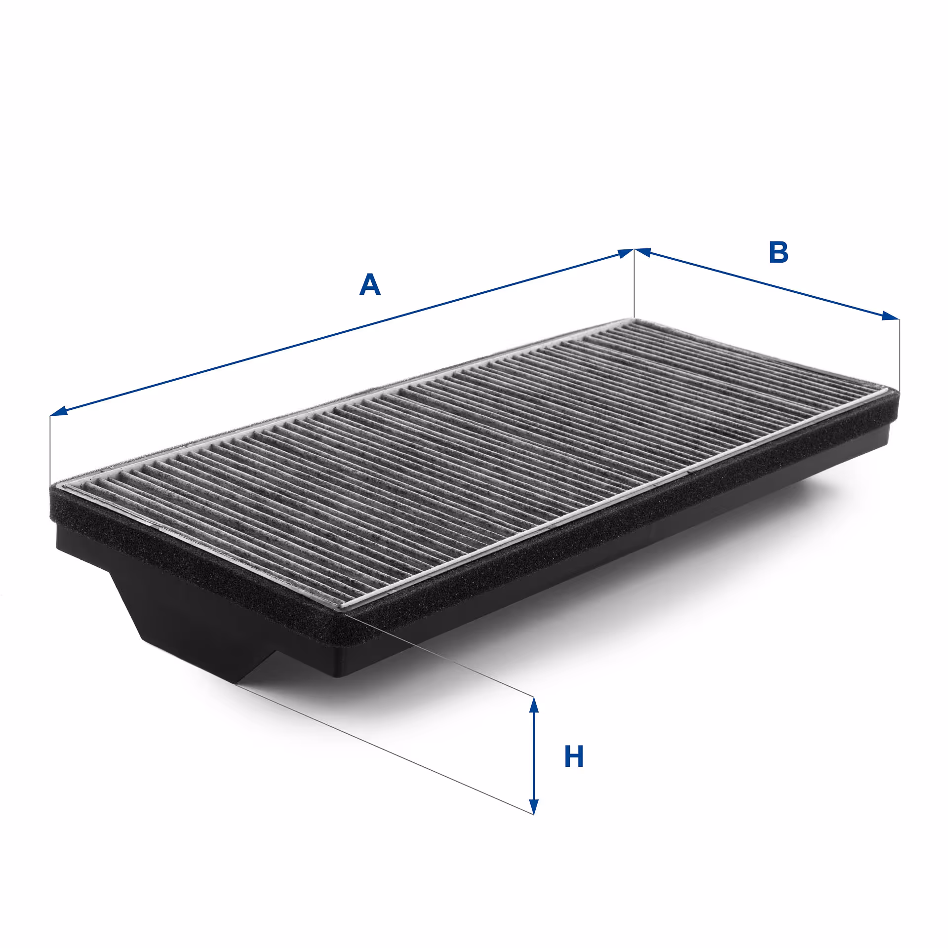 FILTRE D'HABITACLE, CHARBON ACTIF 54.345.00 - UFI FILTER