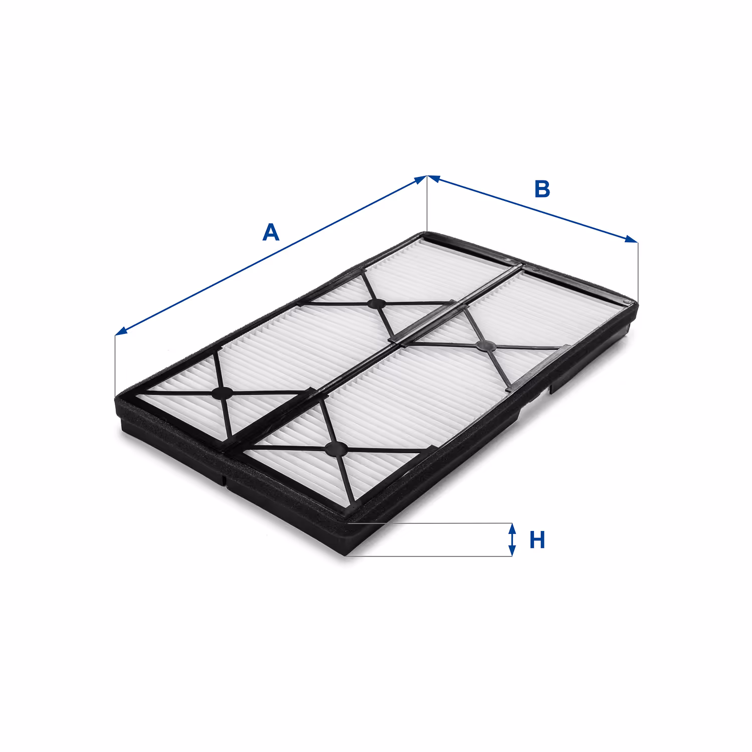 FILTRE D'HABITACLE, EN PAPIER 53.114.00 - UFI FILTER
