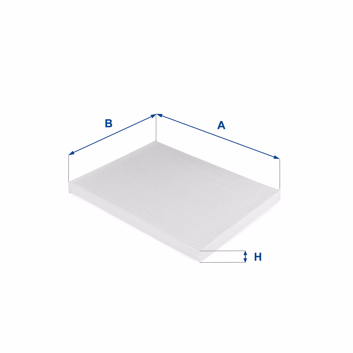 FILTRE D'HABITACLE, EN PAPIER 53.124.00 - UFI FILTER