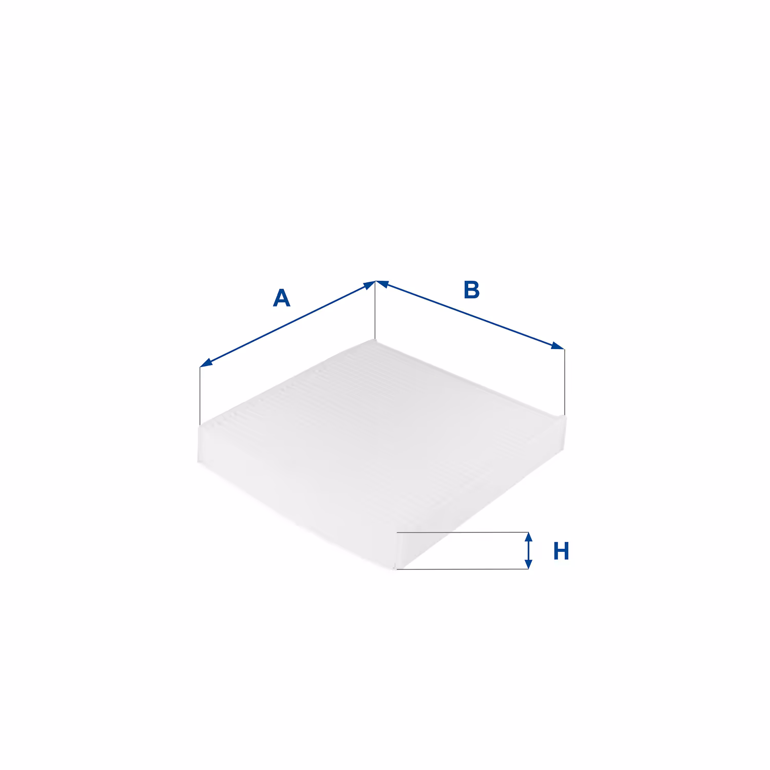 FILTRE D'HABITACLE, EN PAPIER 53.210.00 - UFI FILTER