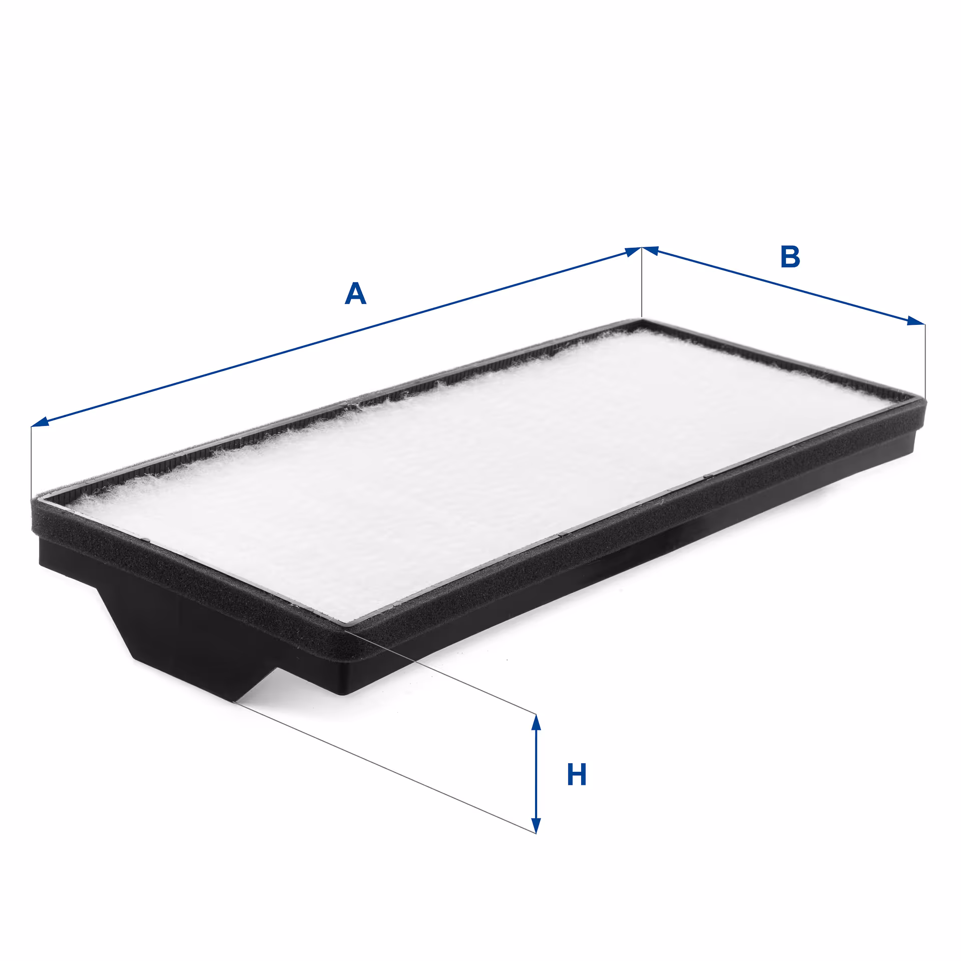 FILTRE D'HABITACLE, EN PAPIER 53.438.00 - UFI FILTER