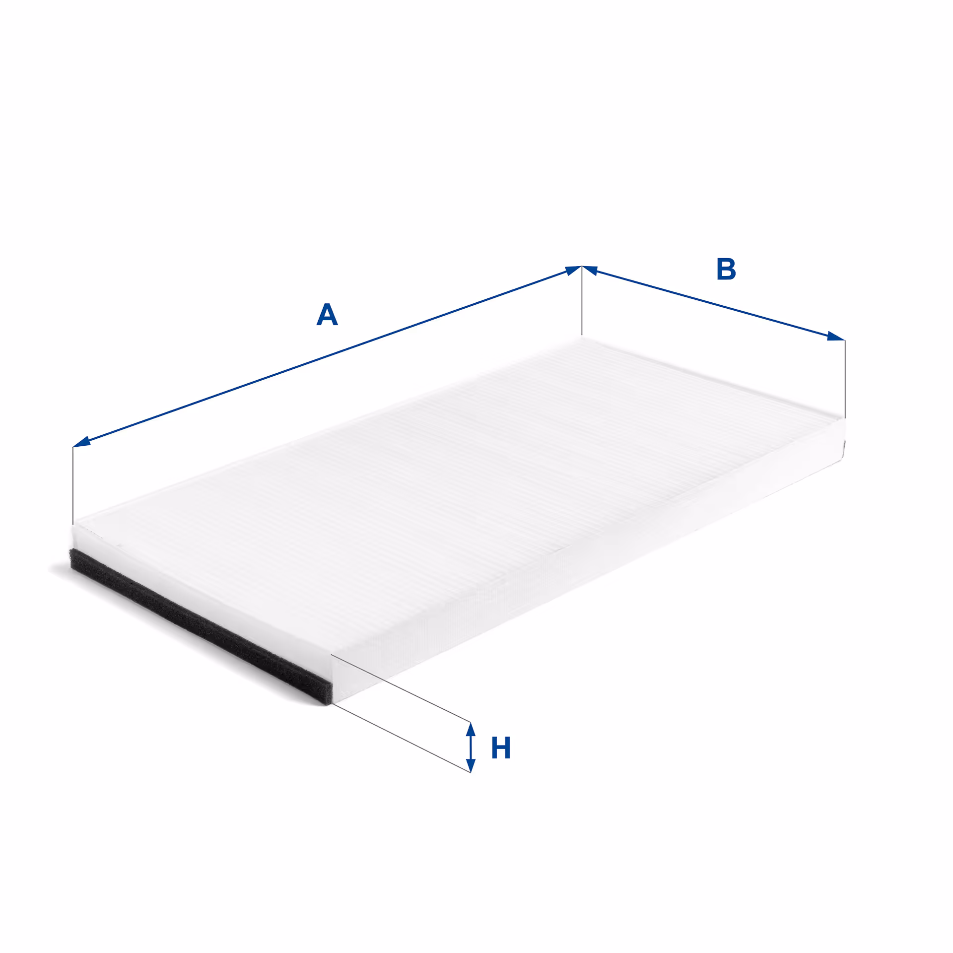 FILTRE D'HABITACLE, EN PAPIER 53.439.00 - UFI FILTER