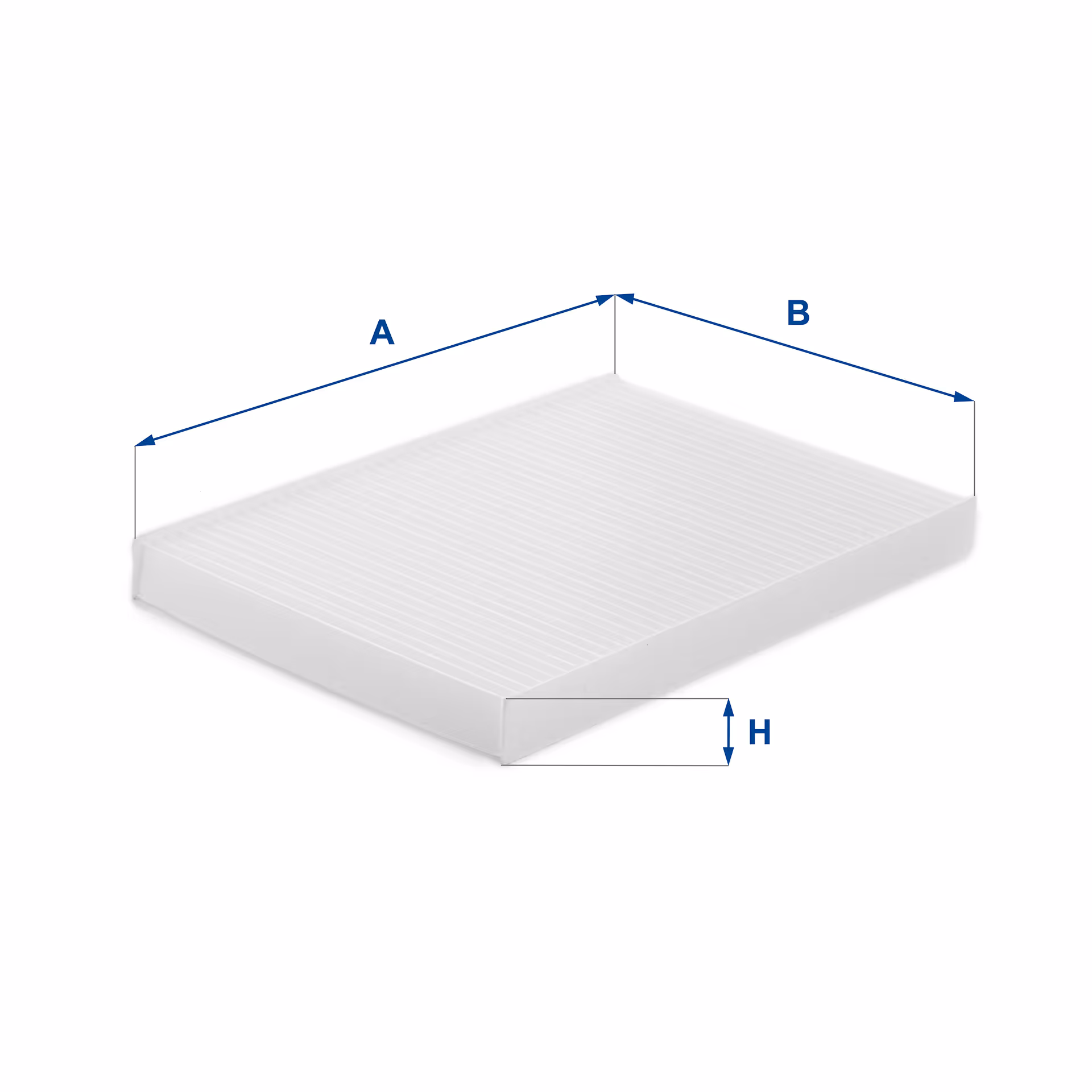 FILTRE D'HABITACLE, EN PAPIER 53.448.00 - UFI FILTER